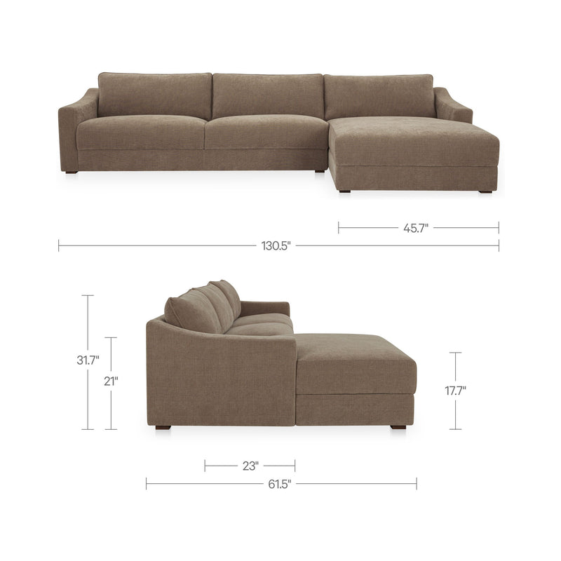 Farrow - Right Sectional - Taupe