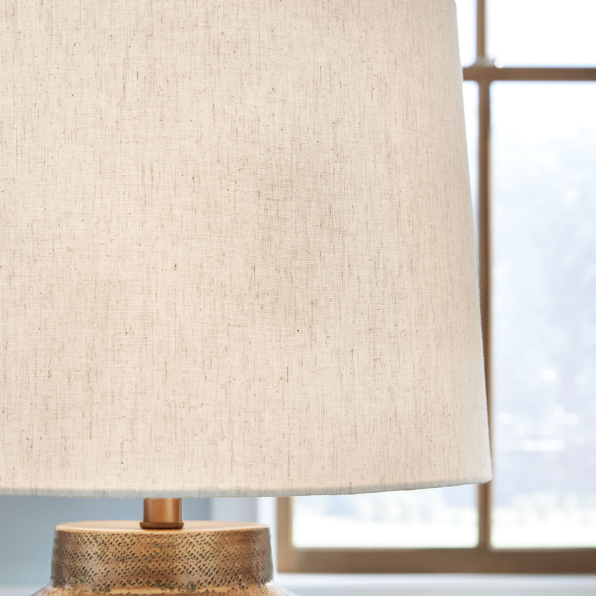 Madney - Metal Table Lamp - Antique Gold Finish