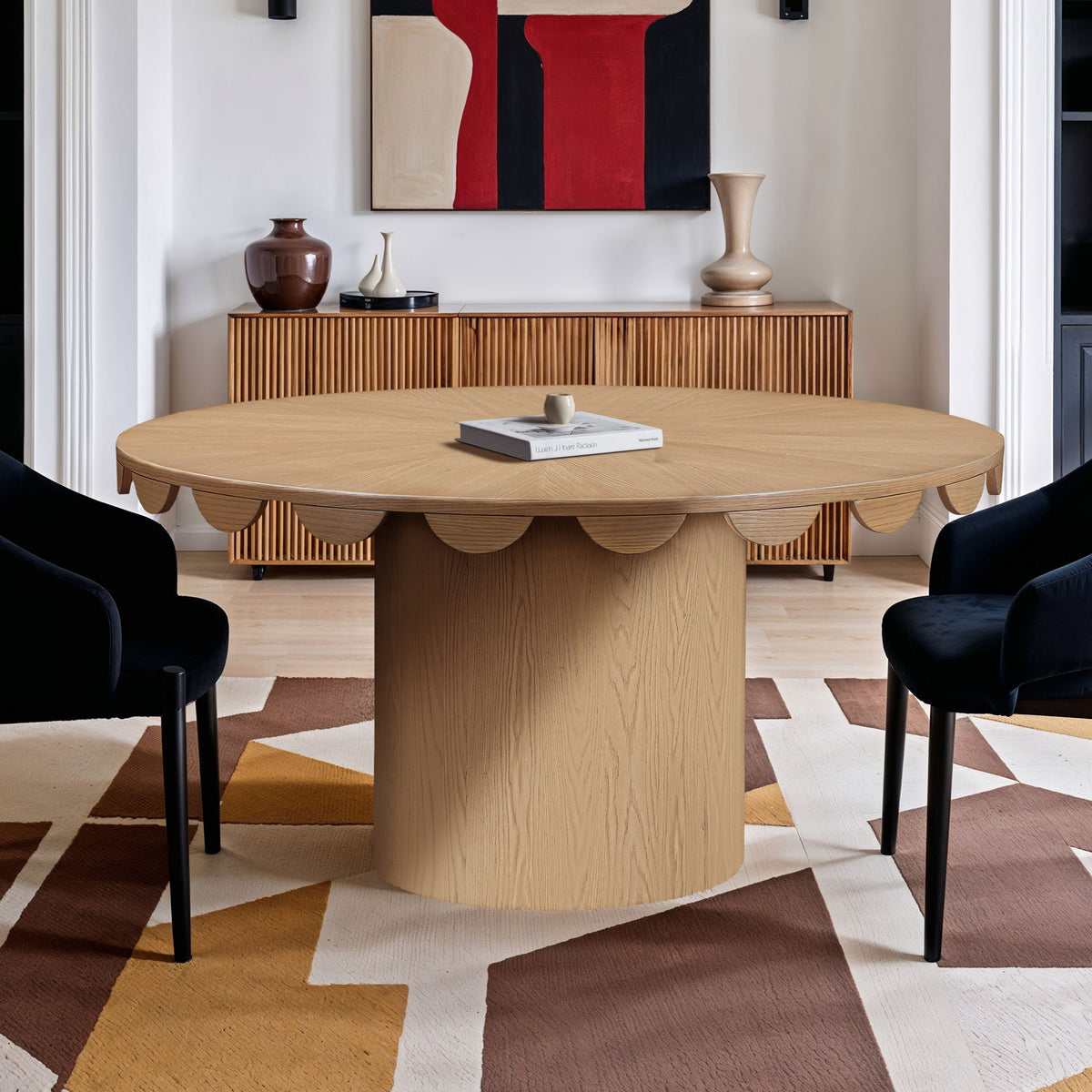 Dahlia - Oak Veneer Dining Table