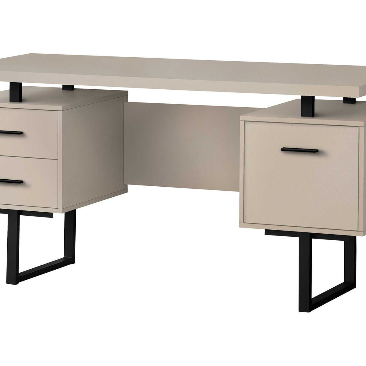 Computer Desk For Home Office, Laptop, Left, Right Set - Up, Storage Drawers, Contemporary & Modern