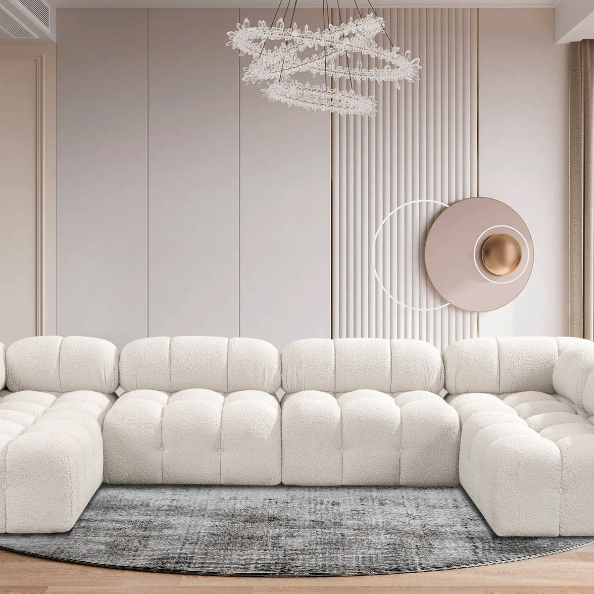 Ames - 6 Piece Fabric Modular Sectional