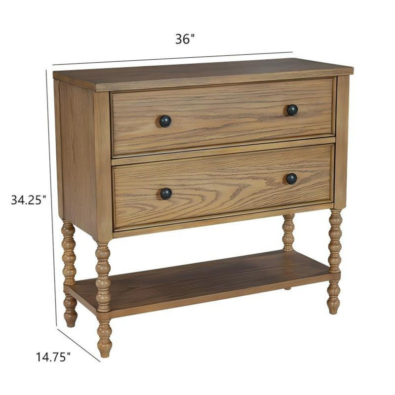 2 Drawer Accent Chest - Natural