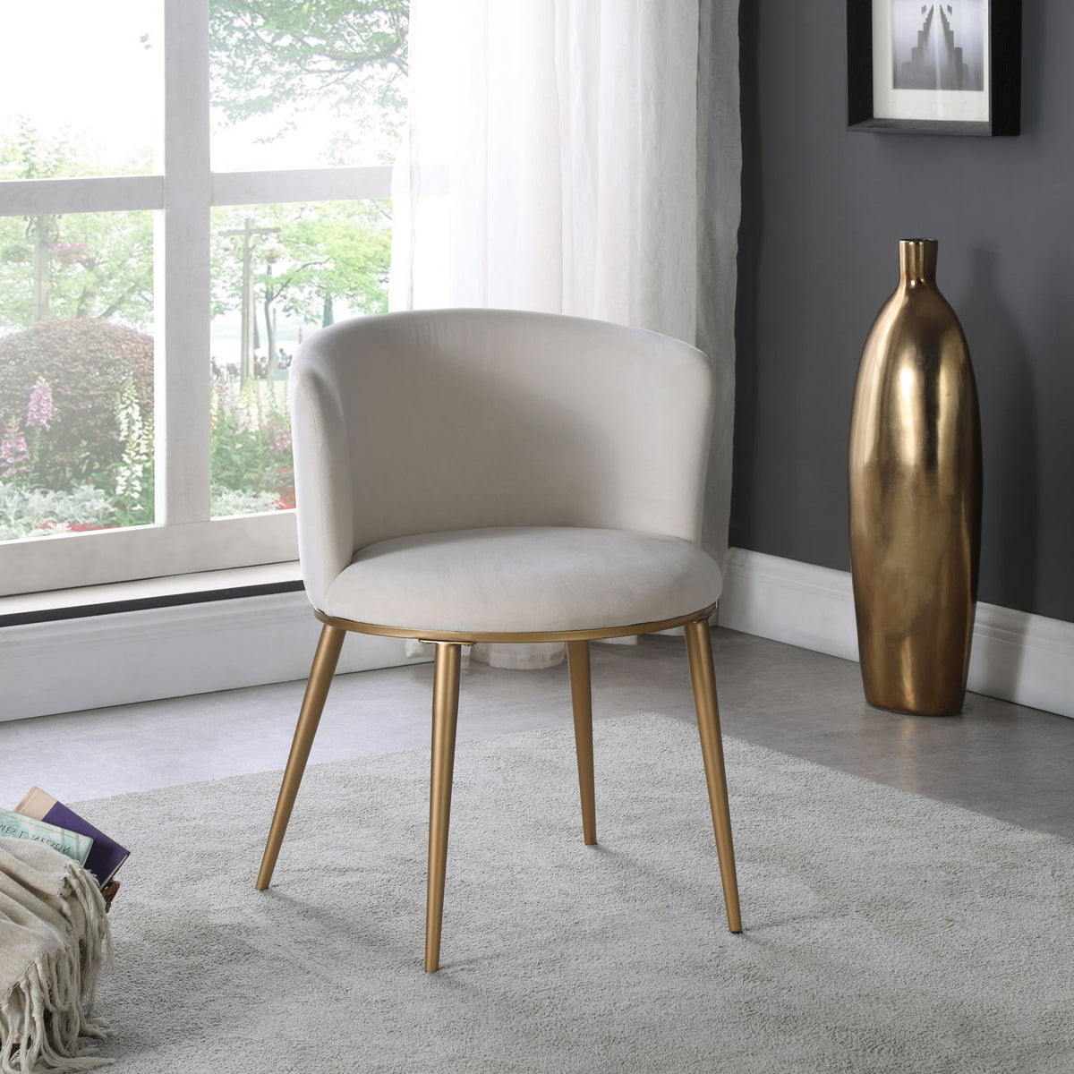 Skylar - Dining Chair with Gold Legs (Set of 2)