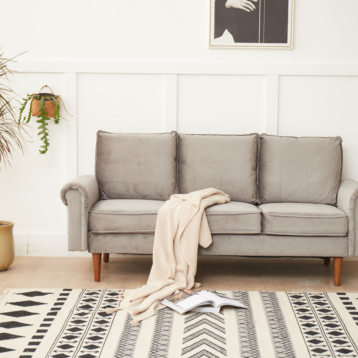 Graceful Design Plush Comfort Sofa