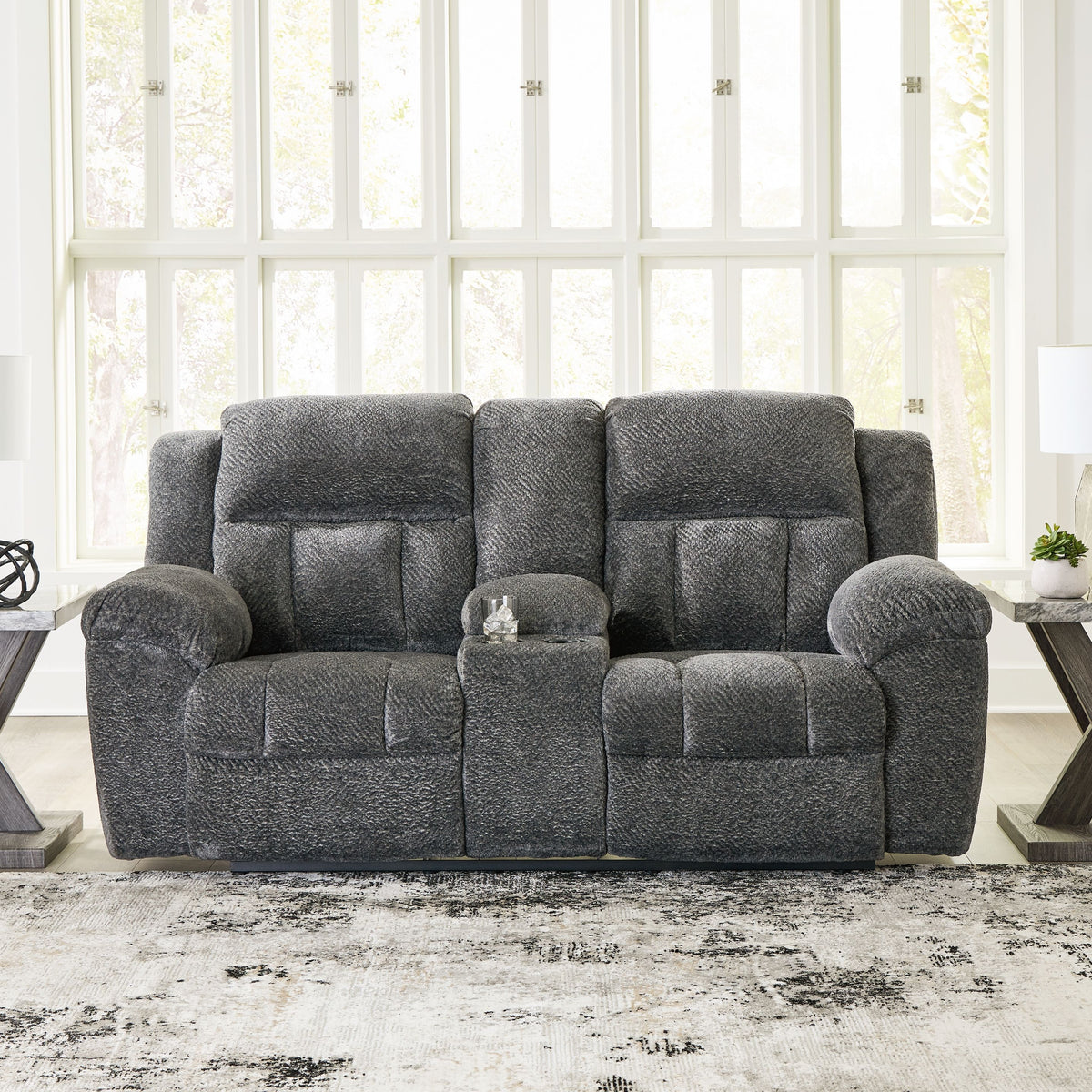 Frohn - Dbl Reclining Loveseat With Console