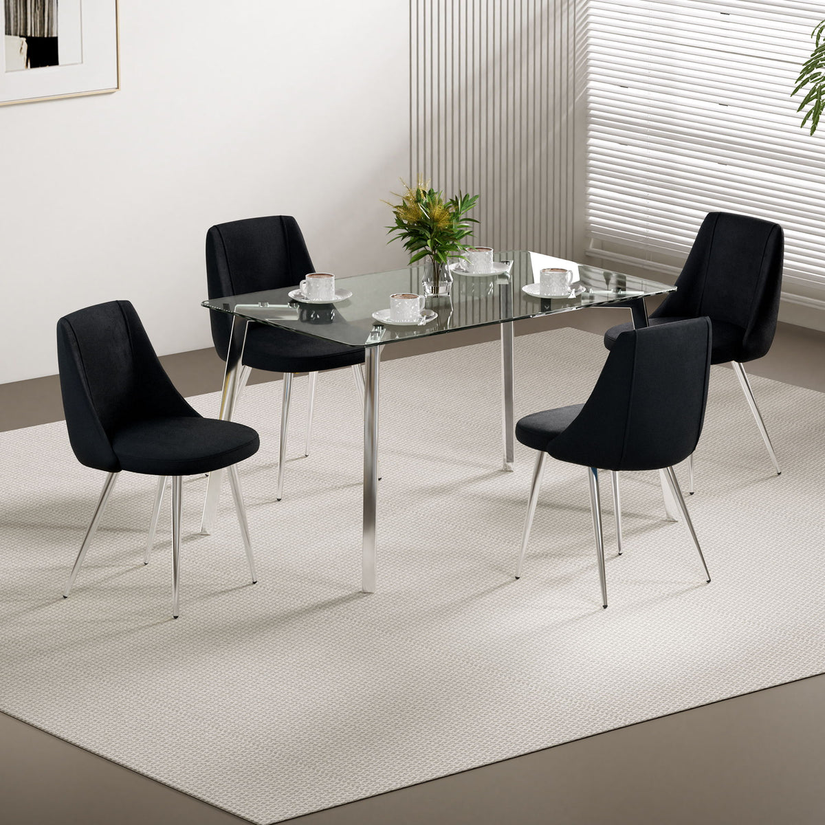 Modern Velvet Dining Chair