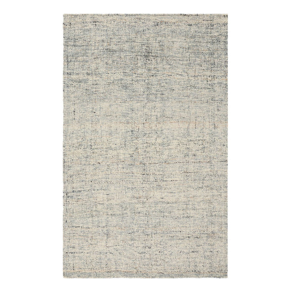 Flatweave area rug, light fog gray with subtle speckled texture