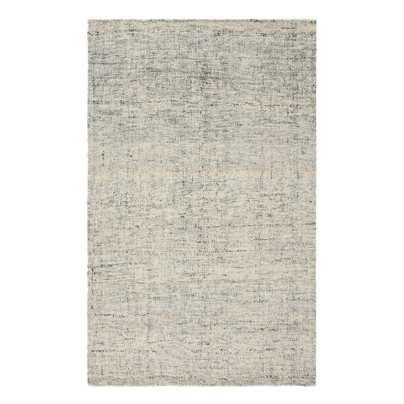 Flatweave area rug, light fog gray with subtle speckled texture