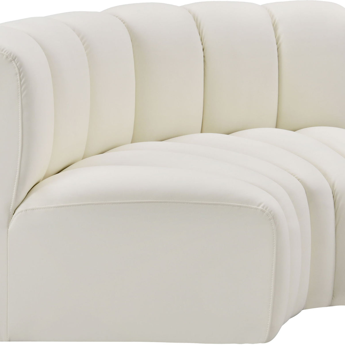 Arc - Faux Leather 2 Piece Modular Sofa