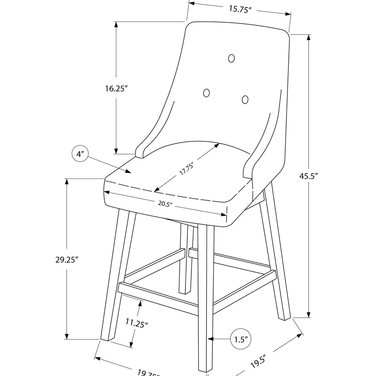 Swivel Stool Bar Height, Transitional (Set of 2)