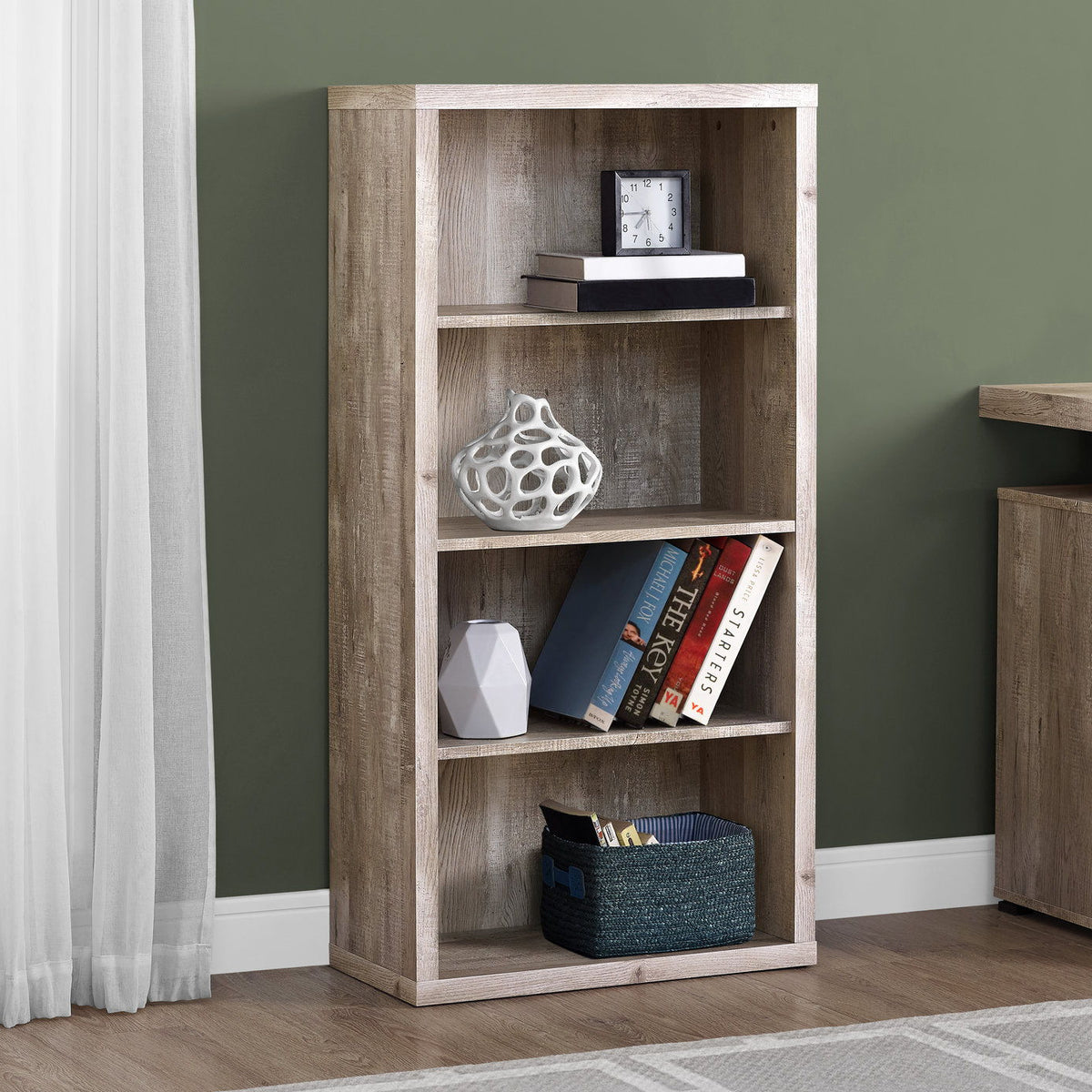 5 Tier For Office Bookshelf, Bookcase, Etagere, Contemporary & Modern