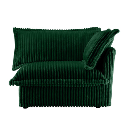 Koala Right-Facing Sofa with Pillow - Green