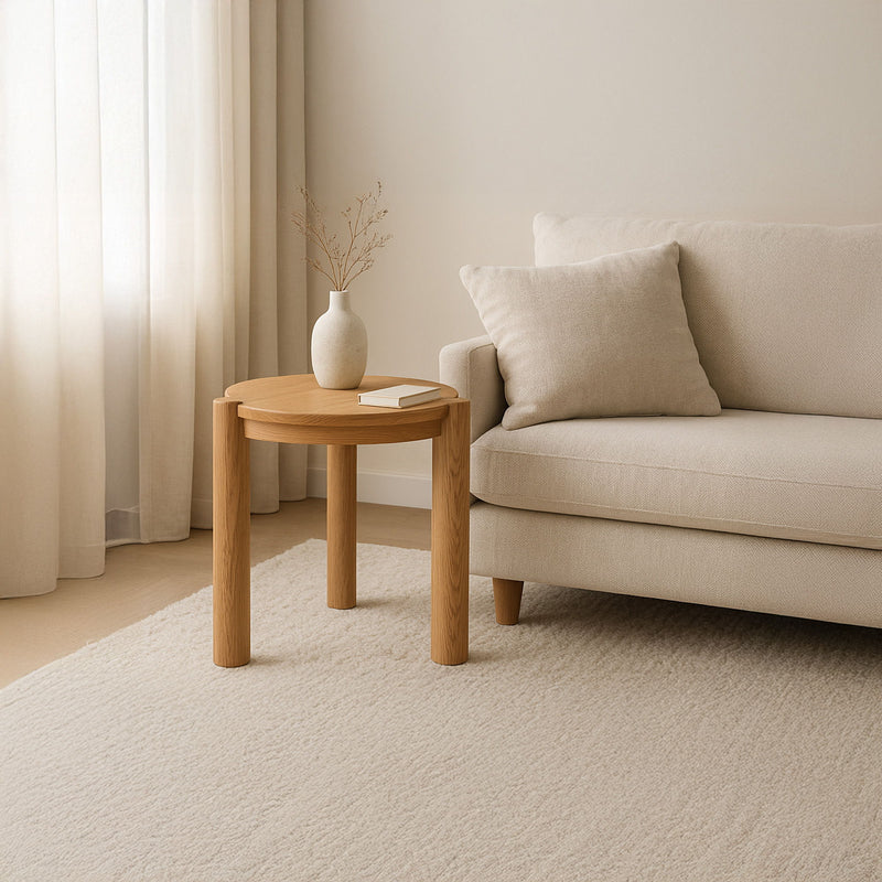 Jack - Side Table - Brushed Natural Oak