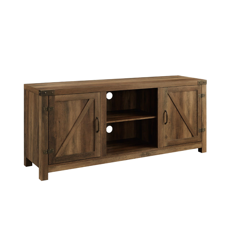 Farmhouse Barn Door TV Stand For TVs Up To 65"