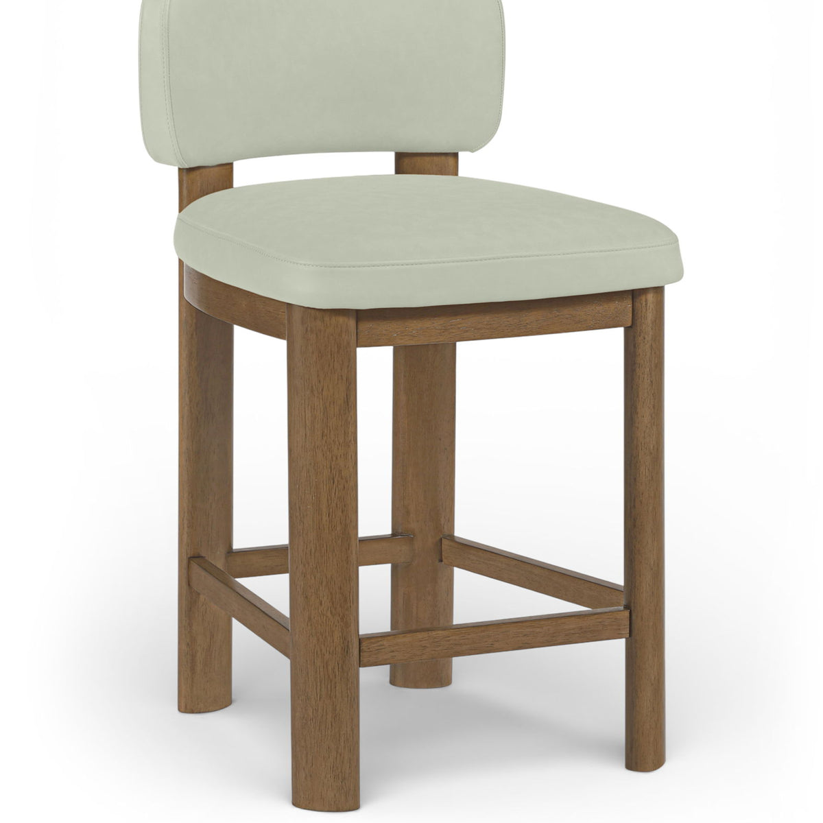 Paloma - Faux Leather Upholstered Counter Stool (Set of 2) - Brown Frame