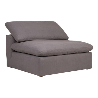 Clay - Slipper Chair Livesmart Fabric - Light Gray