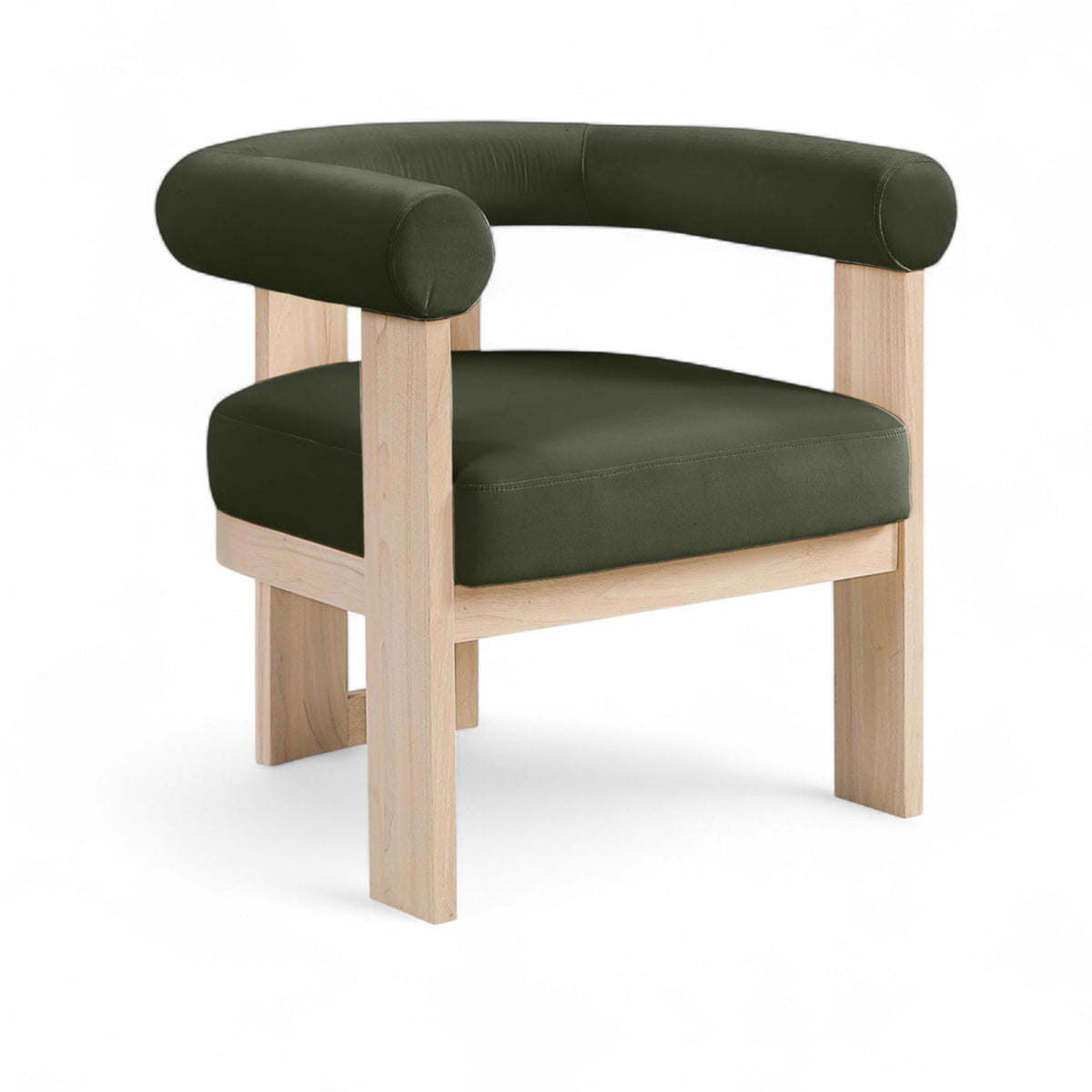 Arienzo - Performance Fabric Upholstered Accent Chair - Natural Base