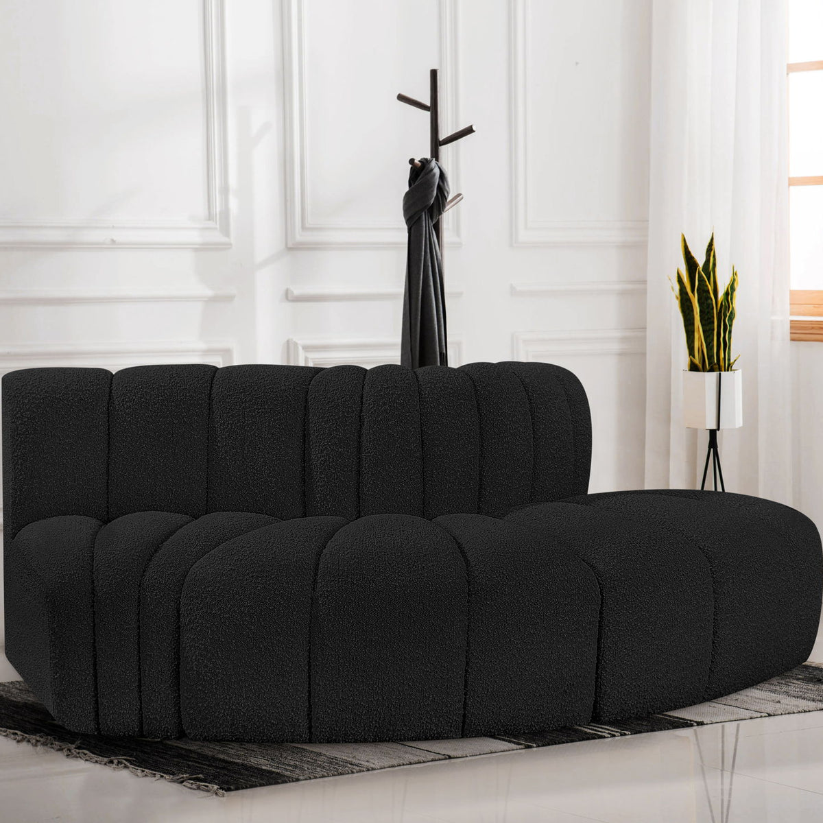 Arc - Boucle Fabric 3 Piece Modular Sofa