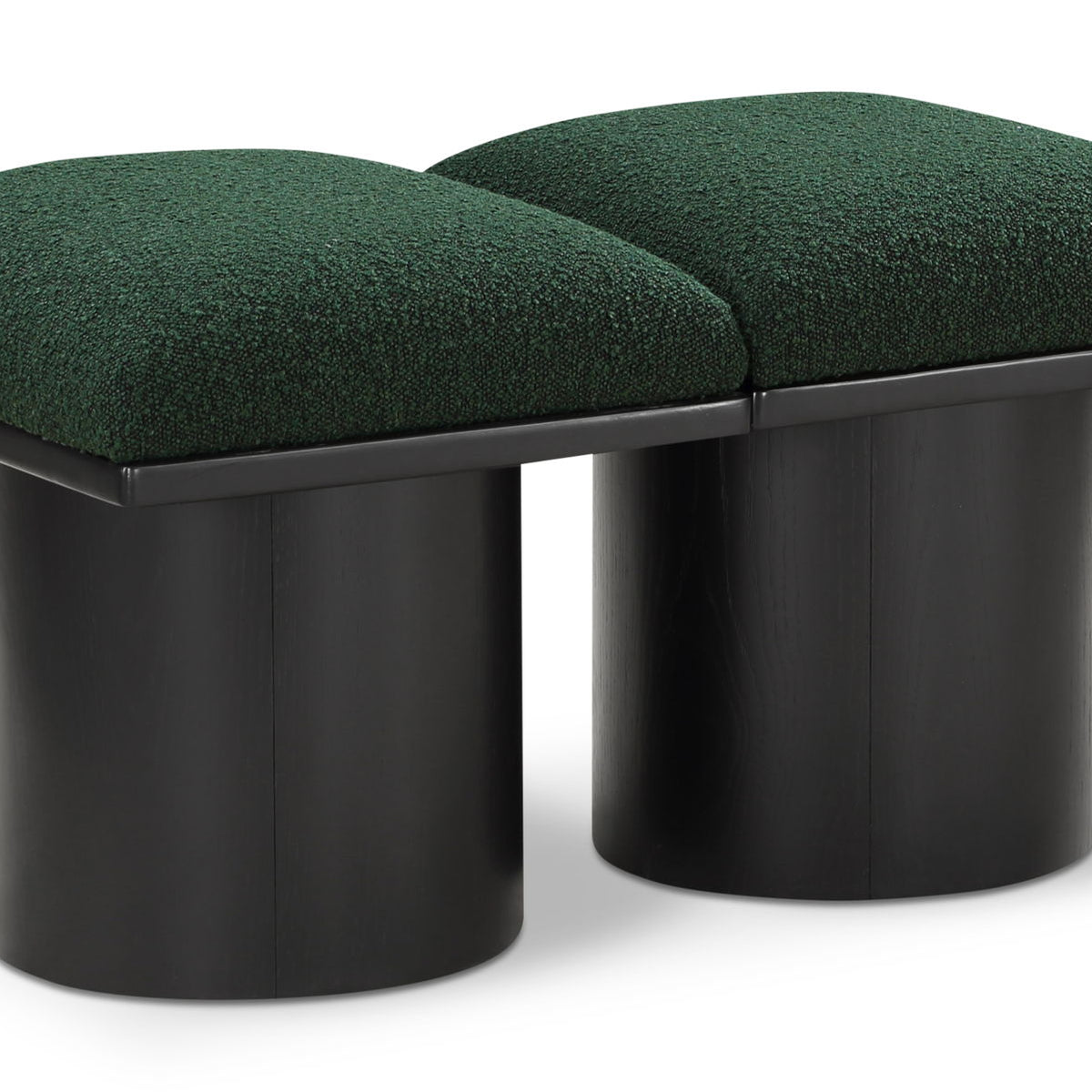 Pavilion - 2 Piece Modular Bench With Black Base