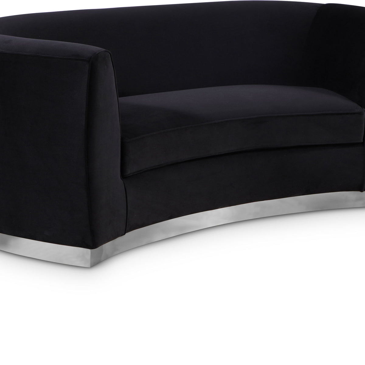 Julian - Loveseat with Chrome Base