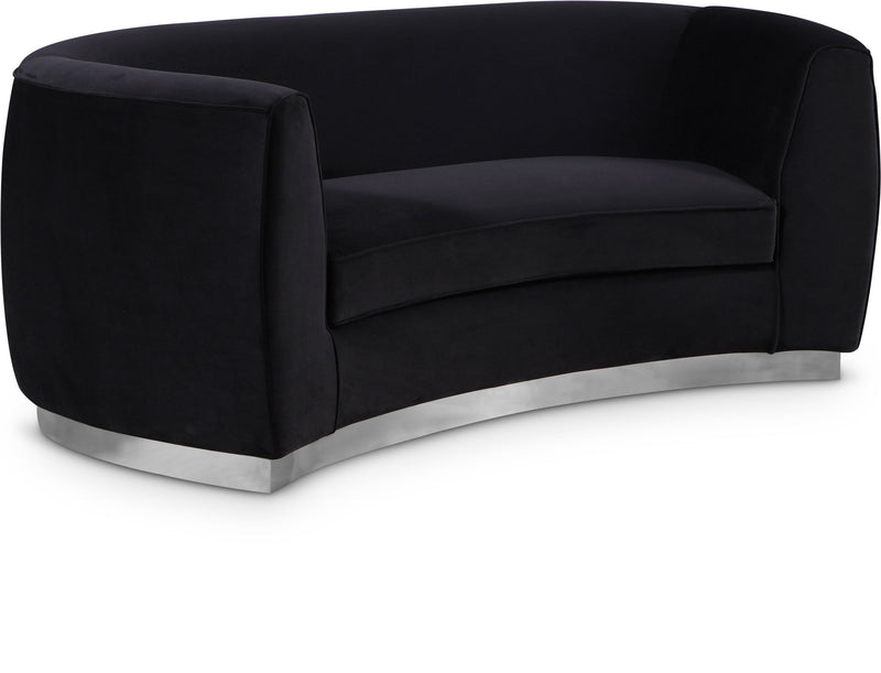 Julian - Loveseat with Chrome Base