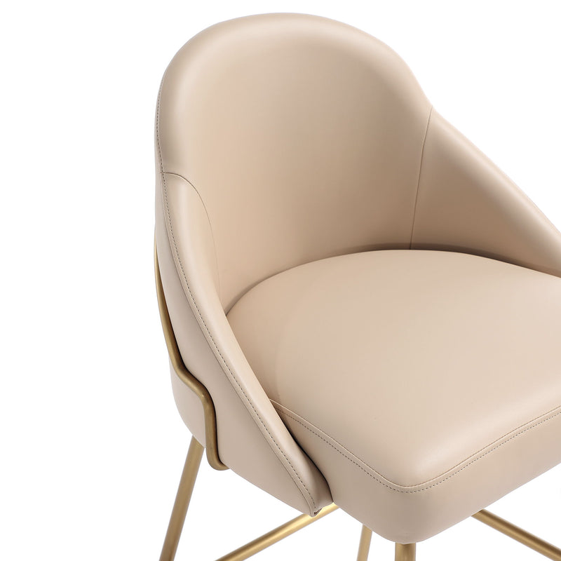 Manhattan Gracie - Counter Stool With Gold Base