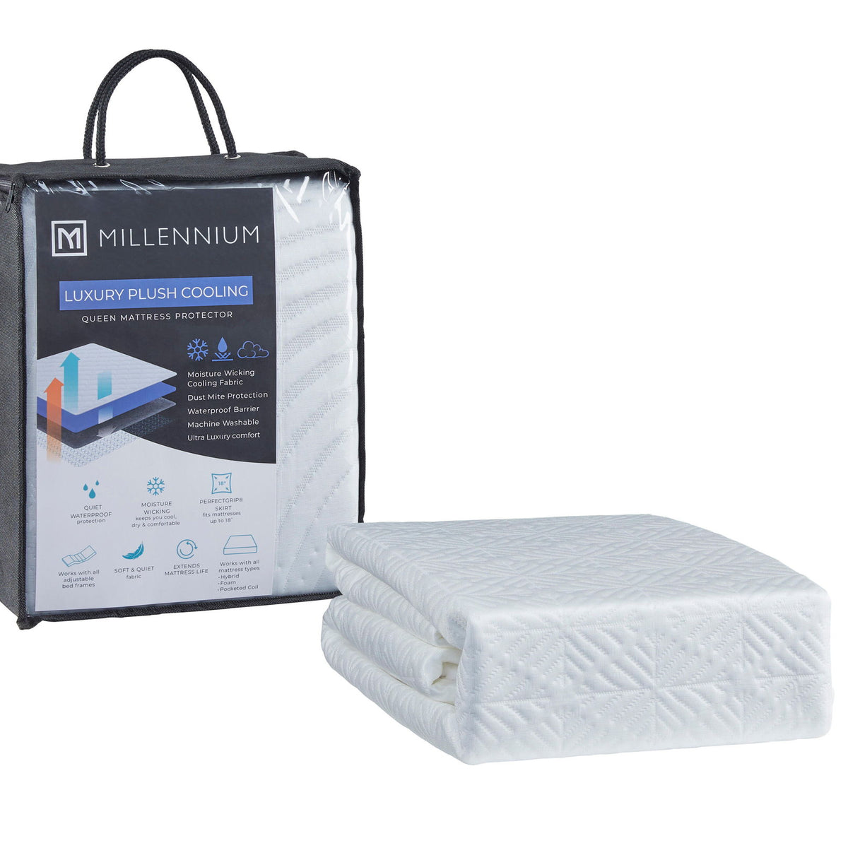 Advanced Protector - Queen Mattress Protector (Set of 4) - White