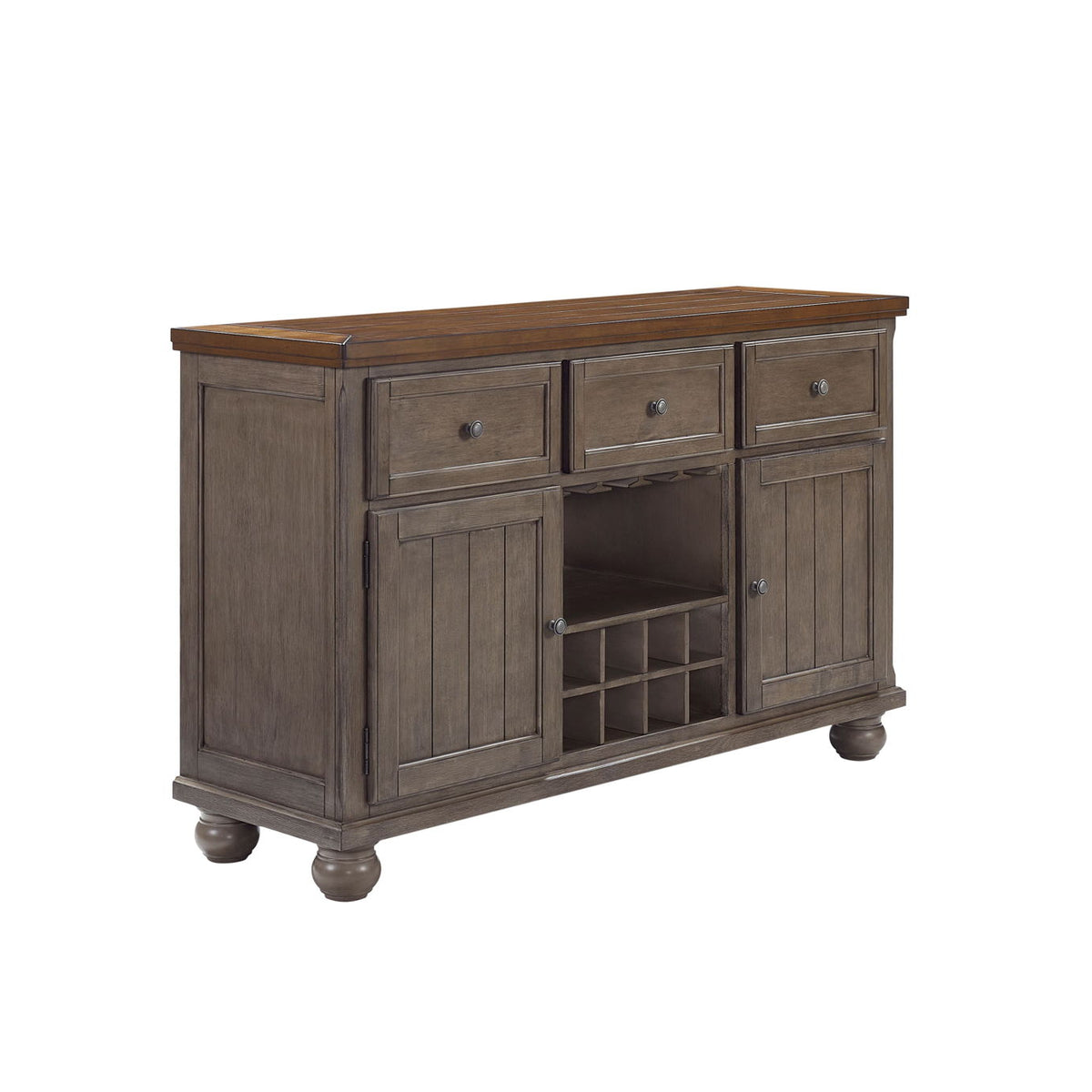 Rustic Two Tone Sever With Powerpack - Gray