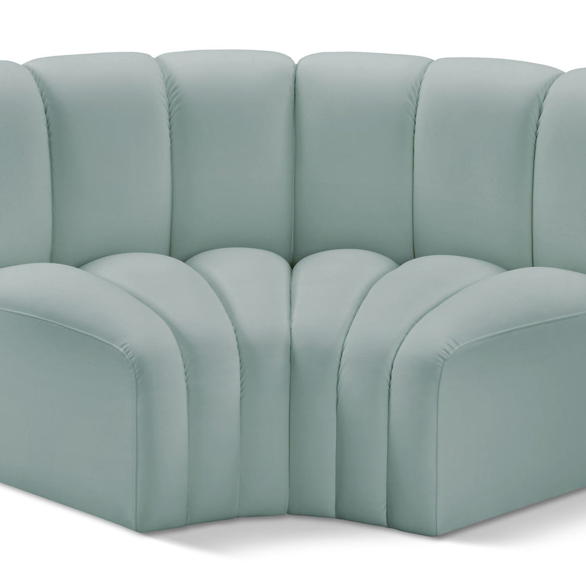 Arc - Faux Leather 2 Piece Modular Sofa