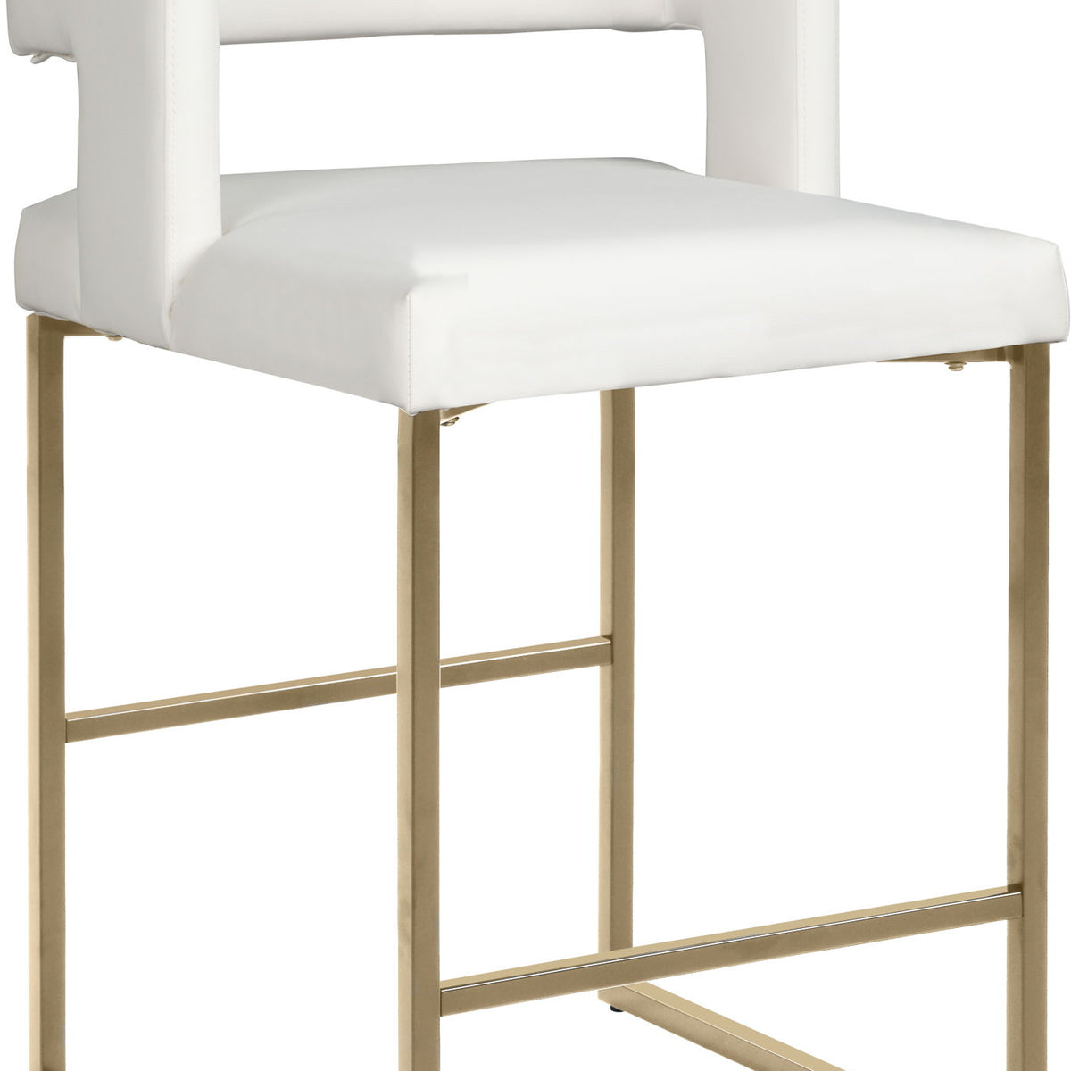 Caleb - Counter Stool with Gold Legs (Set of 2)