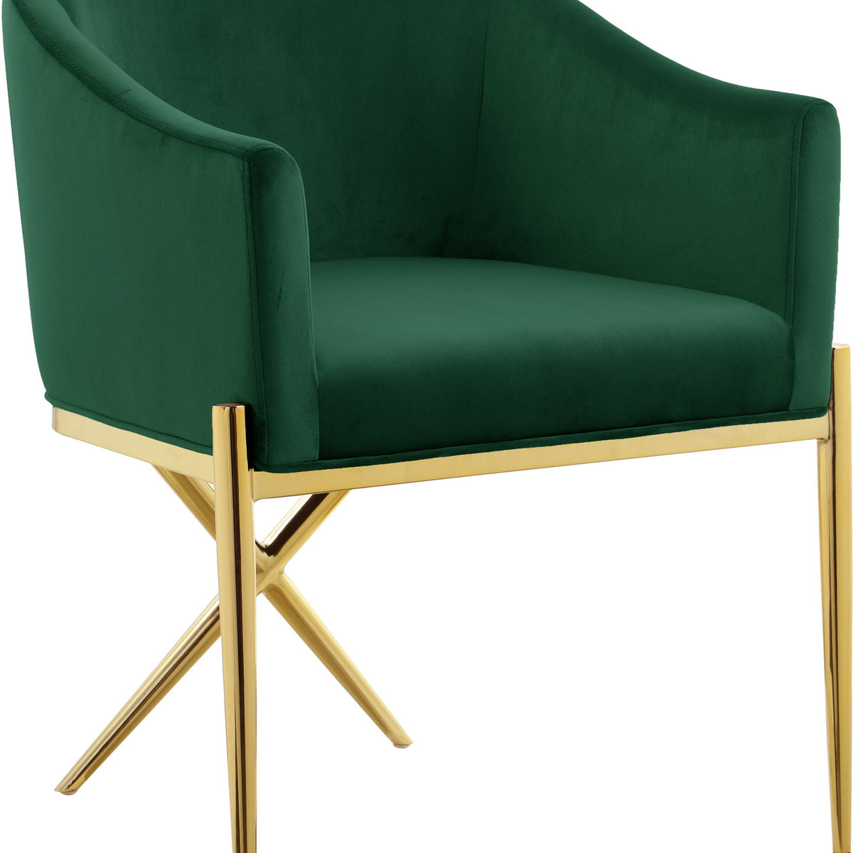 Xavier - Dining Chair with Gold Legs