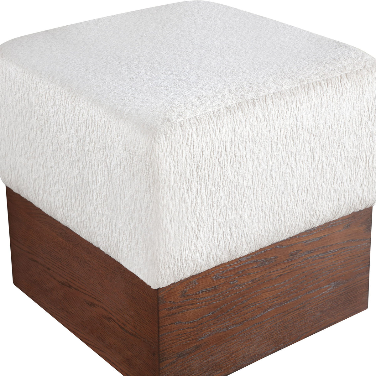 Havre - Ottoman / Stool With Brown Base