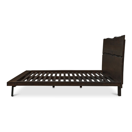 Madagascar - King Platform Bed - Dark Brown
