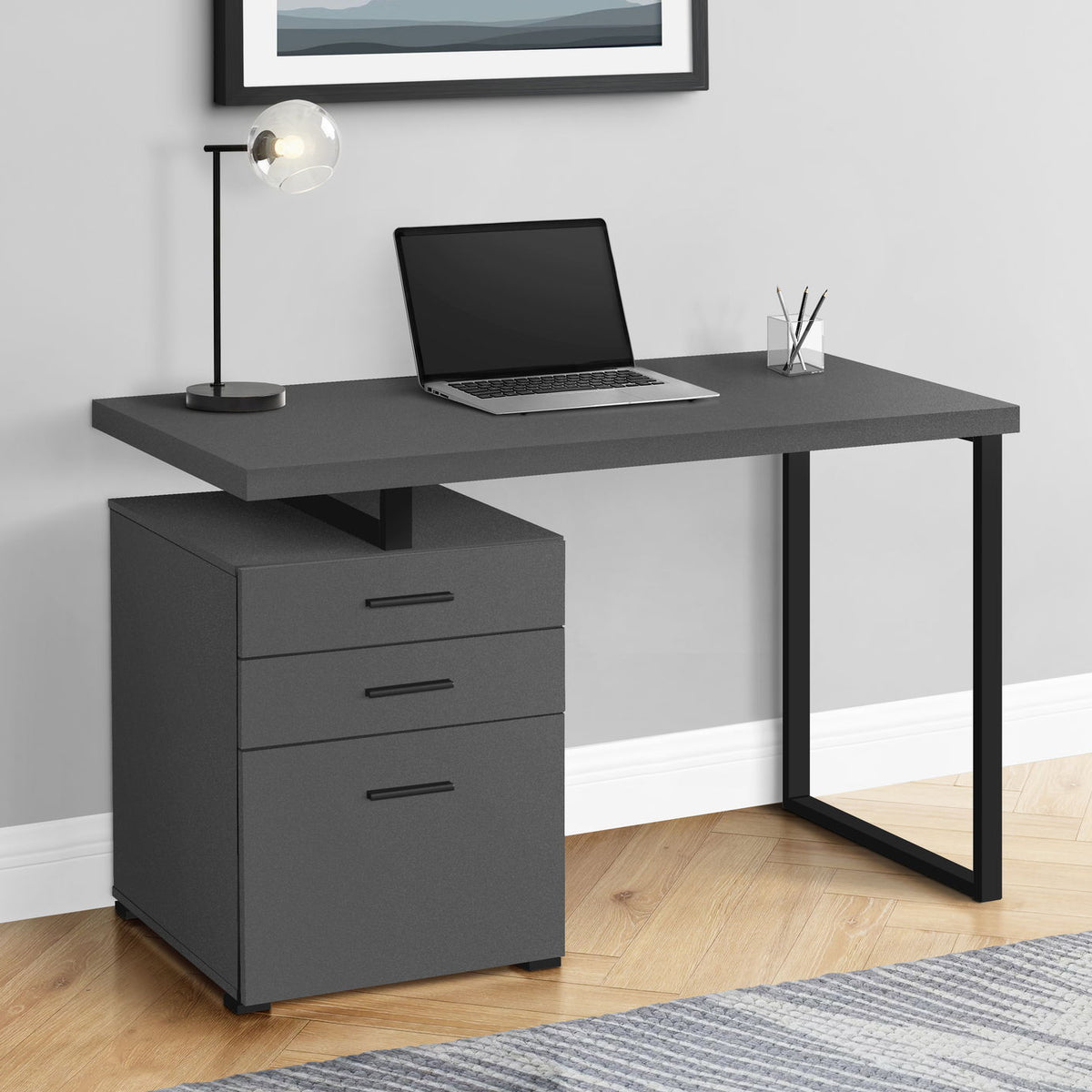 Computer Desk For Home Office, Left, Right Set - Up, Ample Storage Drawers