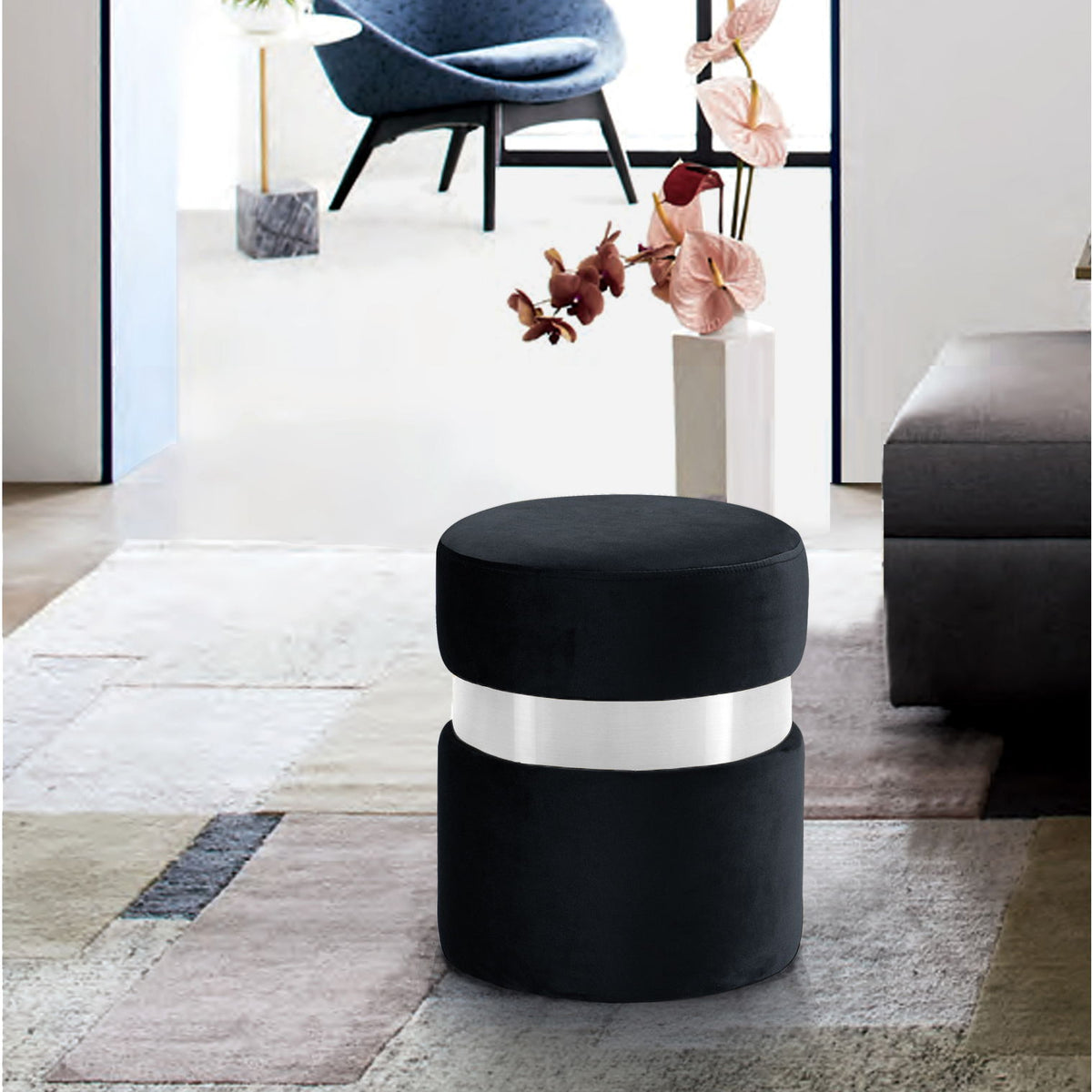 Hailey - Round Ottoman