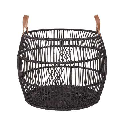 Rug Displays - Rattan Iron Basket