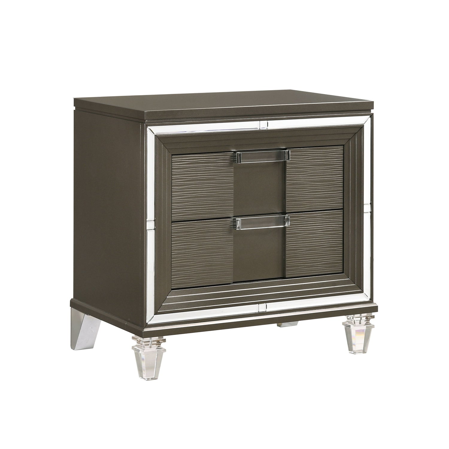 Twenty Nine - 2-Drawer Nightstand With USB - Dark Brown