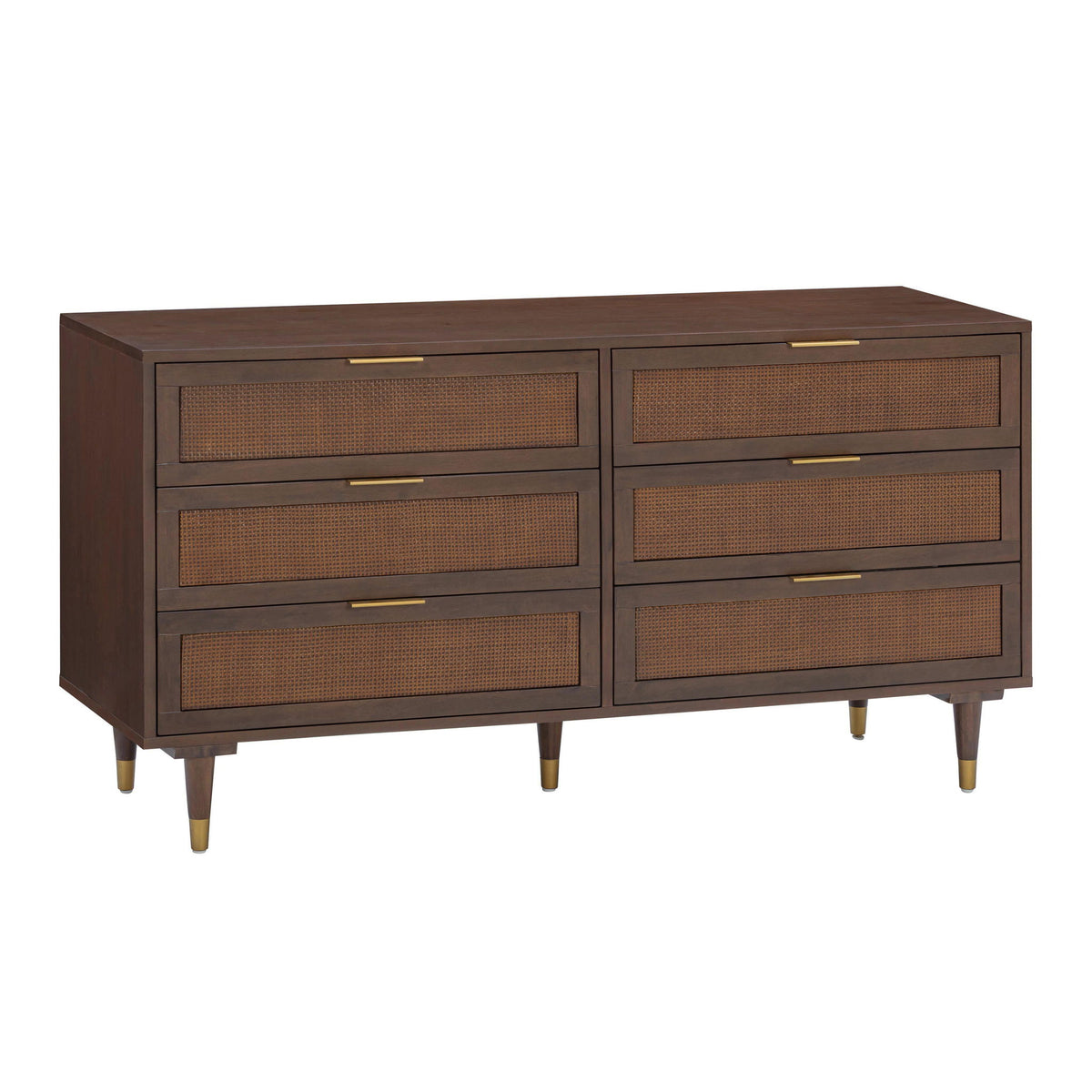 Sierra - 6-Drawer Dresser - Dark Chocolate Brown Dreamee Home Furniture Sierra - 6-Drawer Dresser - Dark Chocolate Brown Dreamee Home Furniture