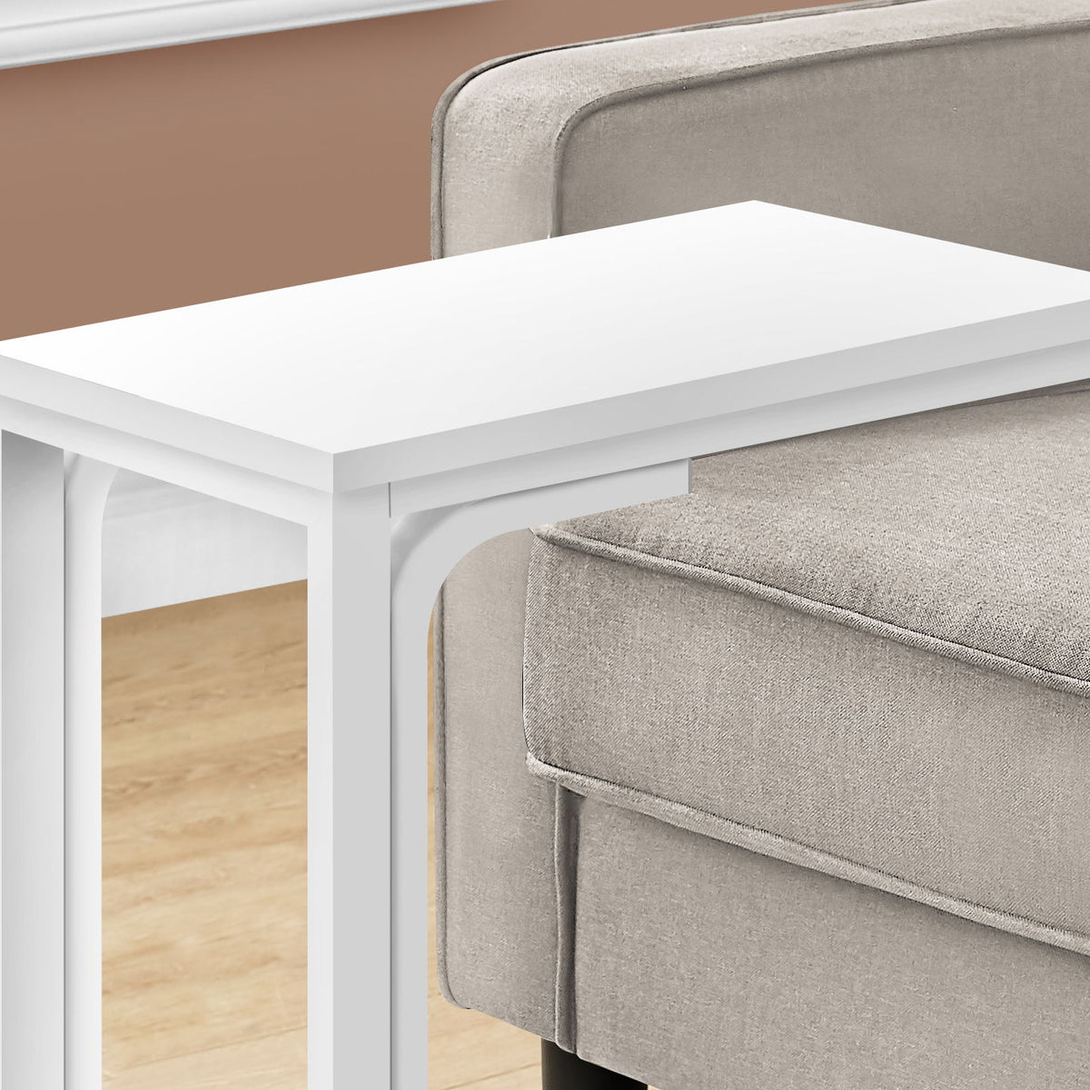 Accent Table, C - Shaped Modern Desig