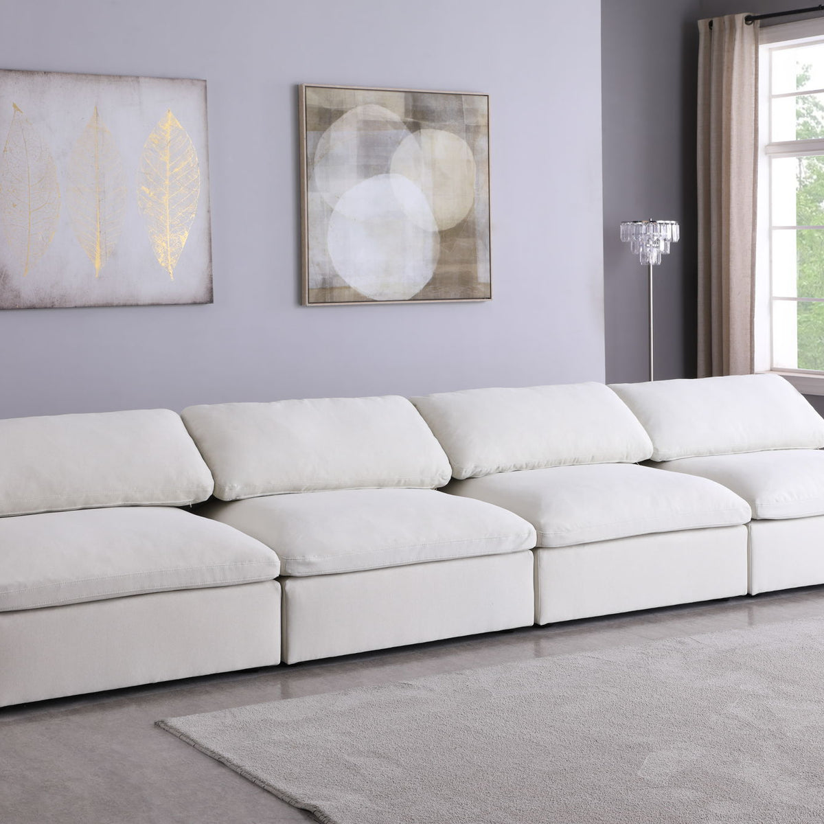 Serene - Modular Armless 4 Seat Sofa