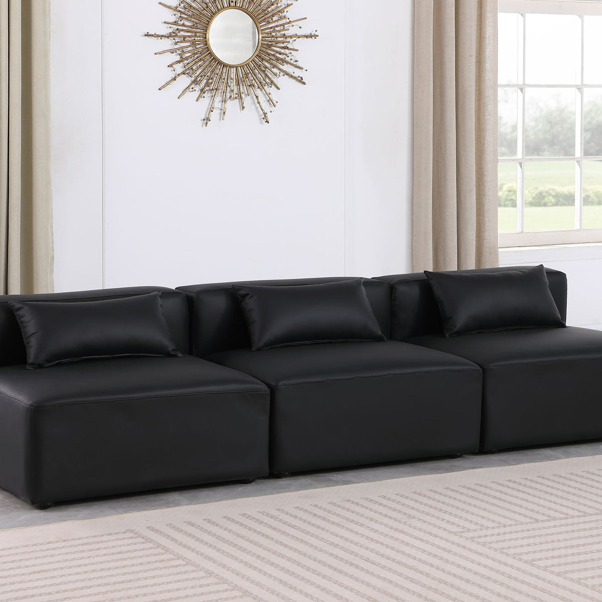 Cube - Modular 3 Seat Armless Sofa