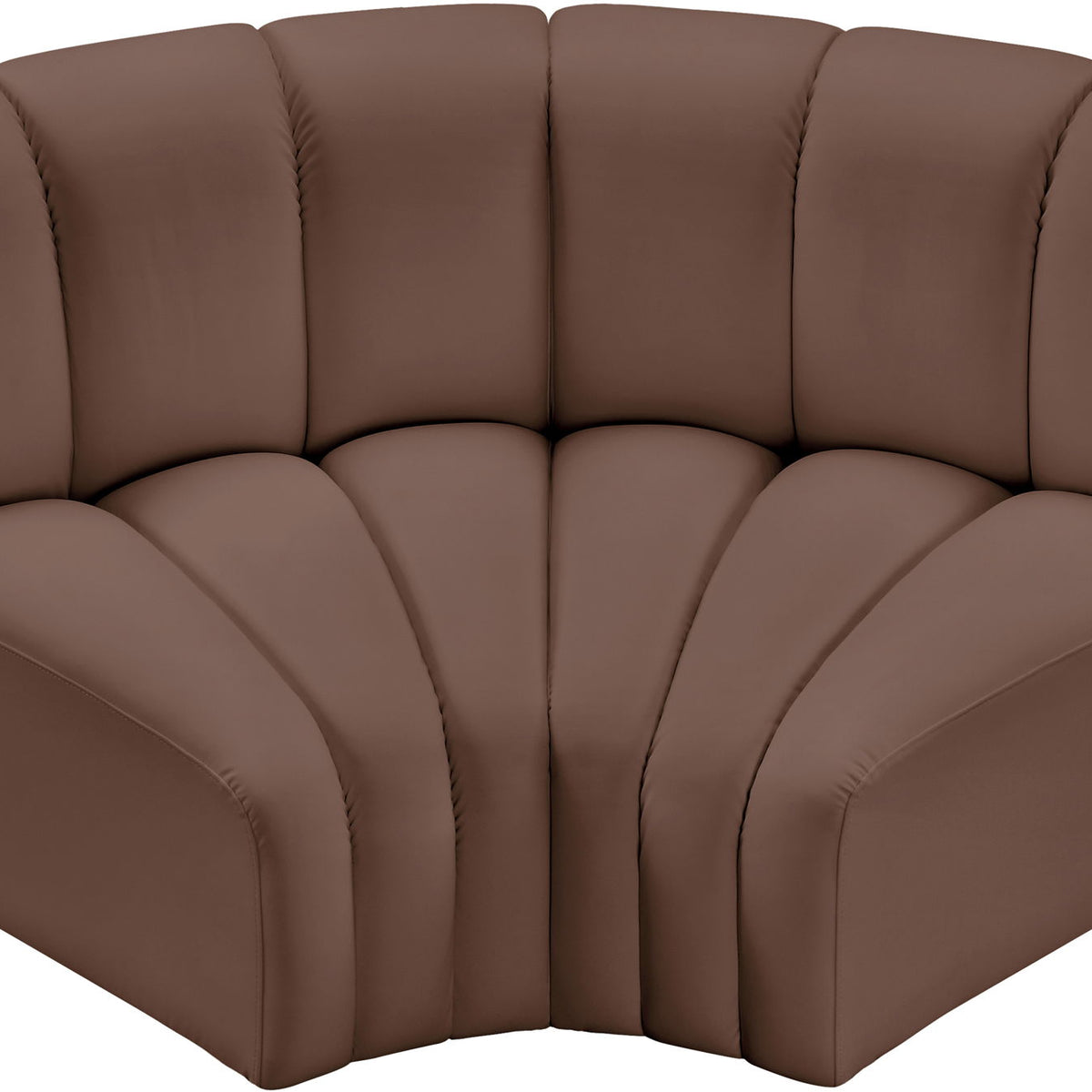 Arc - Faux Leather 2 Piece Modular Sofa