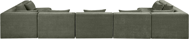 Stellar - 7 Piece Chenille Fabric Upholstered Modular Sectional