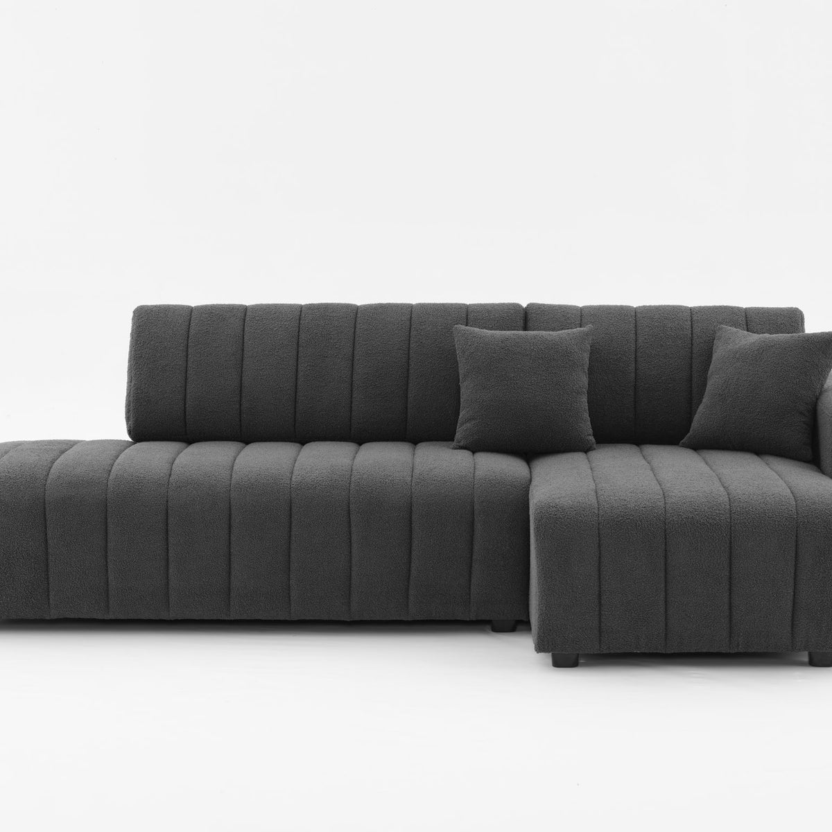 Jessica - Lamb Wool Sectional Sofa With Chaise