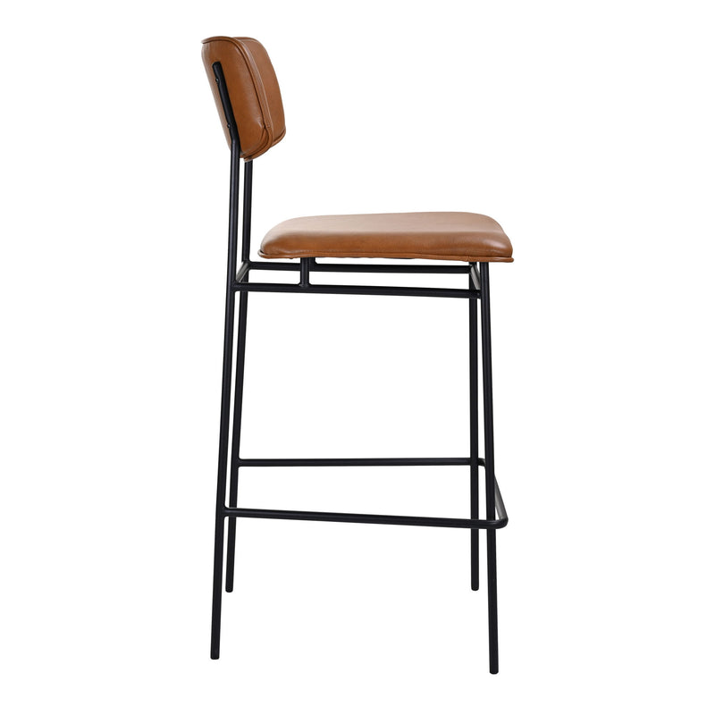 Sailor - Leather Bar Stool - Dark Brown