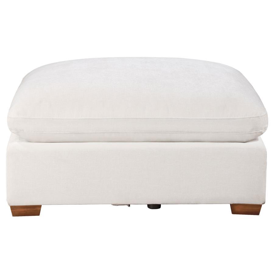 Lakeview - Rectangular Upholstered Ottoman - Ivory