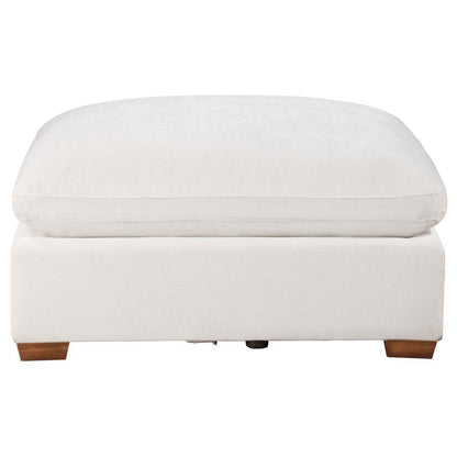 Lakeview - Rectangular Upholstered Ottoman - Ivory