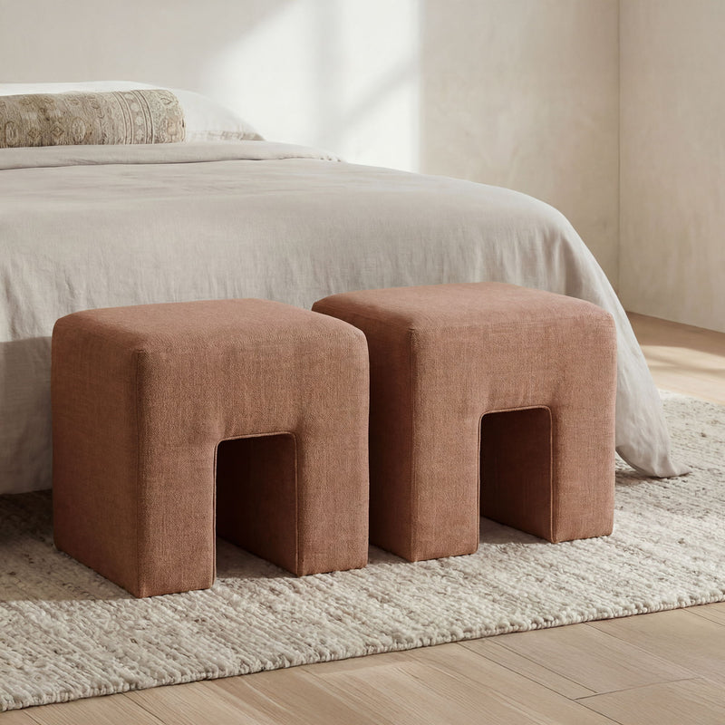 Aidy - Stool - Washed Pink