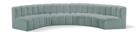 Arc - Faux Leather 6 Piece U-Shaped Modular Sofa