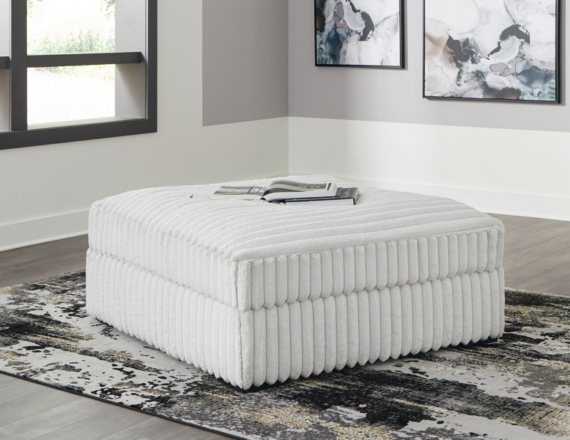 Stupendous - Oversized Accent Ottoman - Alloy